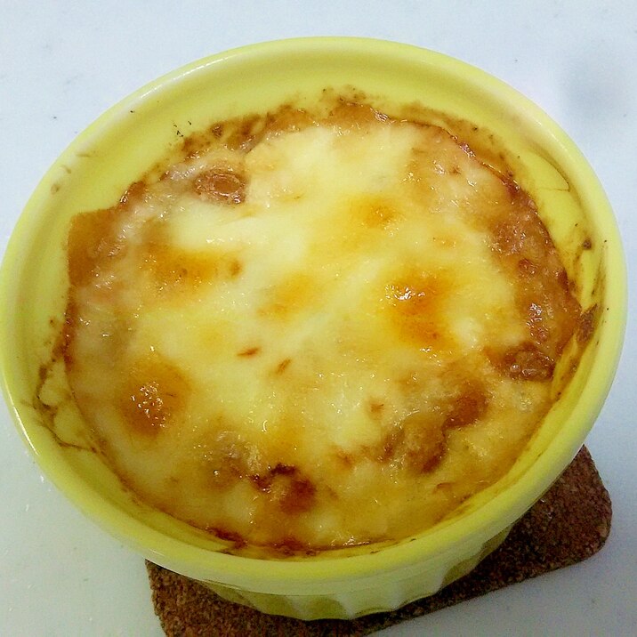 納豆&豆腐の味噌マヨグラタン++
